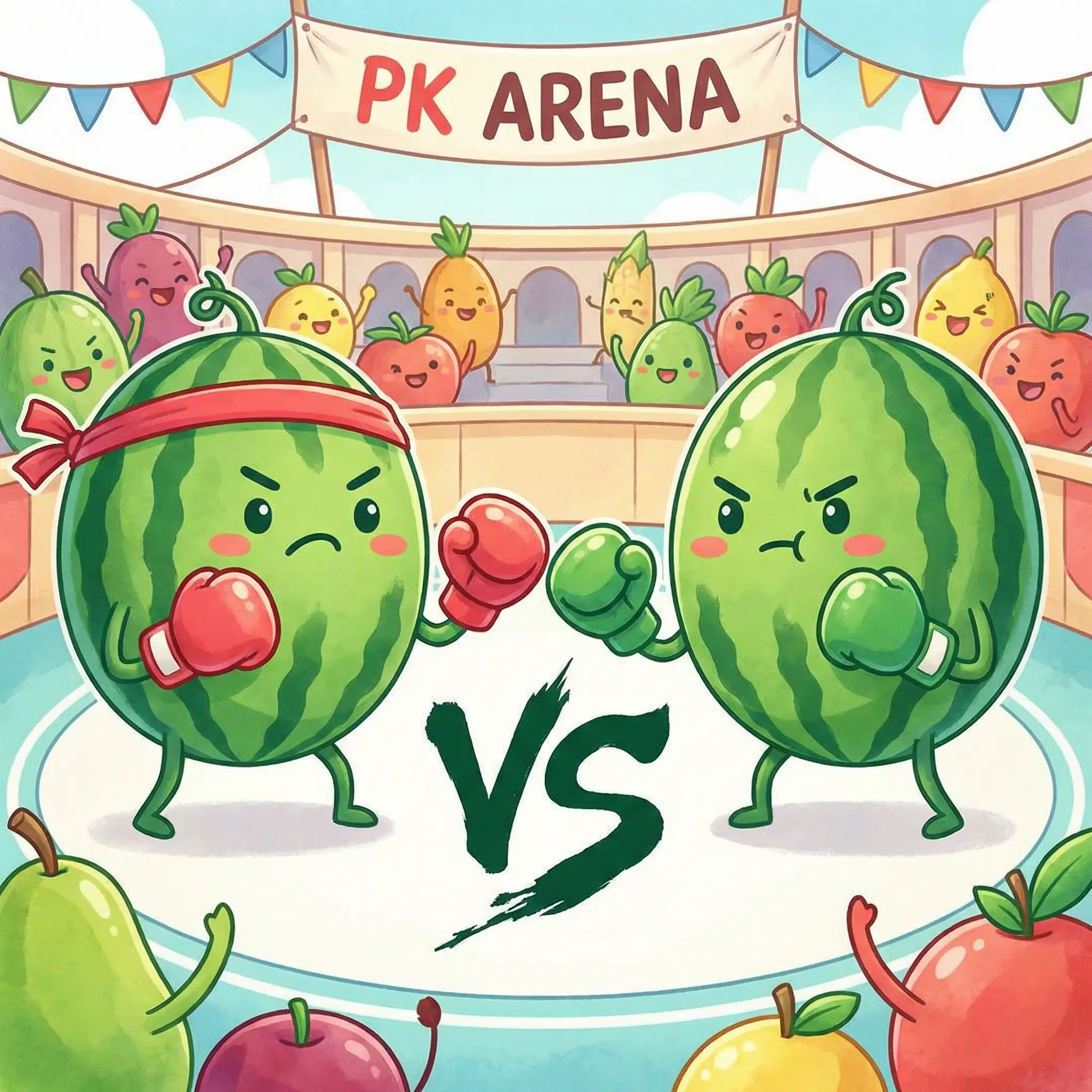 甜度PK对决插画 - 黑料吃瓜网
